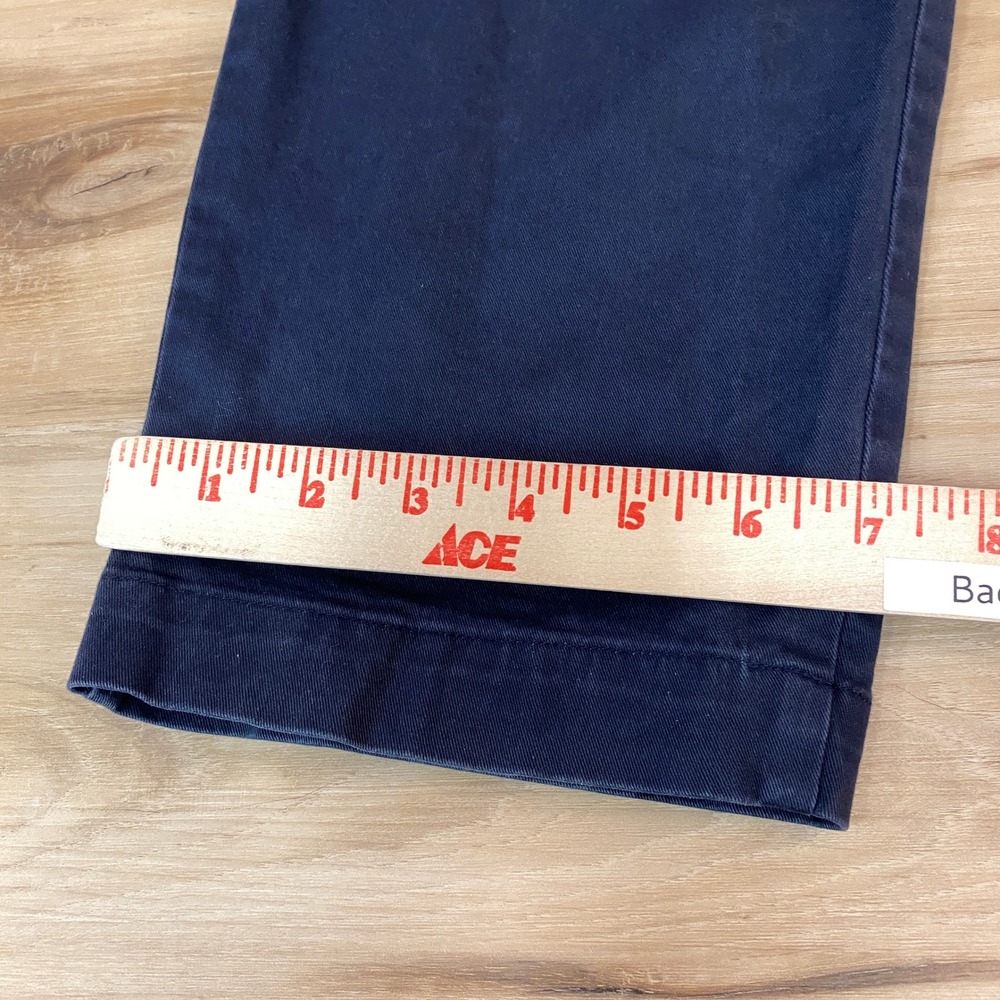 Gap Chino Pants Mens 42x32 Skinny Navy Blue Stretch Cotton Trousers - Picture 7 of 9